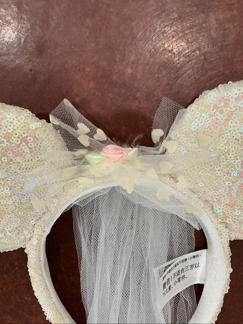 Disney Wedding Minnie Mouse Ears - Picture 3 of 7